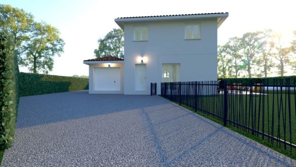 Maison 100m2 20m2 sur un terrain de 400m2