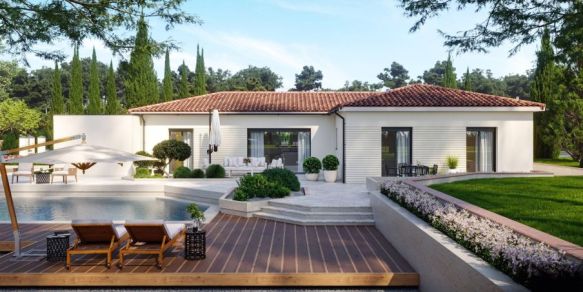 Maison Plain pied 94m2 sur 500m2 de terrain