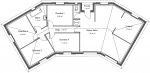 Plan de maison 110 m² - Cèdra
