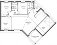 Plan de maison contemporaine 85 m² - Ebena