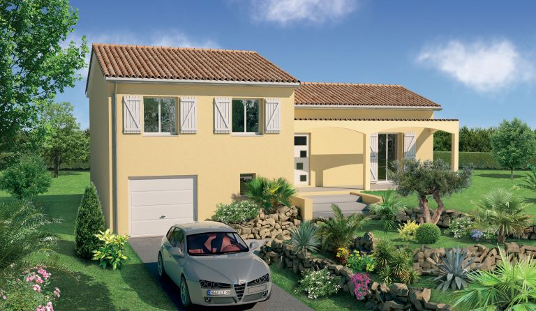 MODÈLE DE MAISON TILA : MAISON PROVENÇALE AVEC GARAGE EN SOUS-SOL