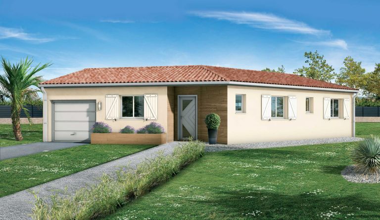 Projet maison de 115m2 avec garage de 30m2 sur un terrain de 350m2